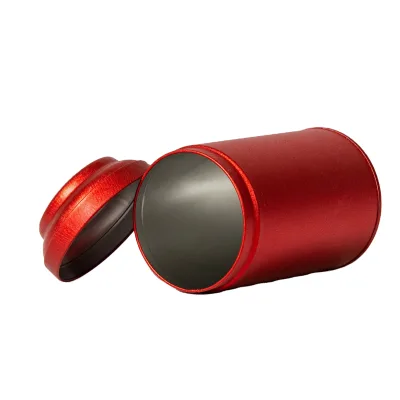 307ml Food Grade Tinplate Can Embossed Logo Durable Metal Box for Packaging Milk Powder Tea Lid-Sealed Cylinder Recyclable