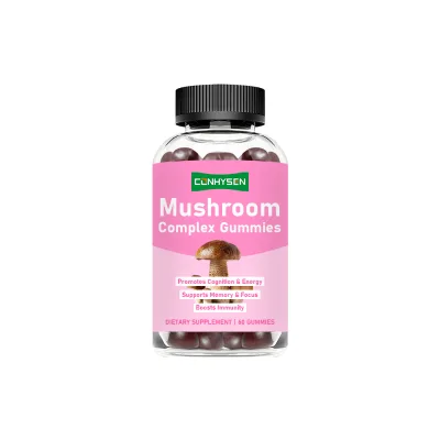 Custom Branded Mushroom Complex Gummies Promote Digestion and Healthy Heart Mushroom Gummy Candy with Reishi