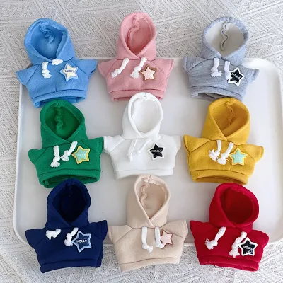 17cm Star Shaped Sports Shirt, Pink, Black, White Little Doll Clothes