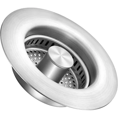Durable Stainless Steel Kitchen Sink Bounce Core Dish Basin Anti-Blocking Deodorant Filter Leak-Proof Drain Colanders Strainers
