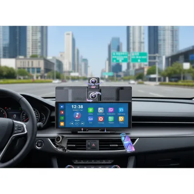 10.26 Inch 4K CarPlay Navigation Touch Screen Front/Rear Dual Recording High Definition Mobile Phone Screen Driving USB FM