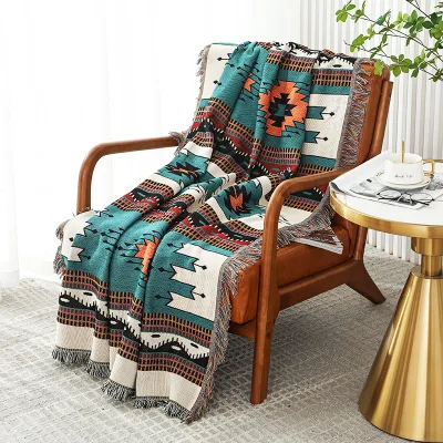 Modern Geometric Eco-Friendly All-Season Outdoor Beach Picnic Blanket Bed Blankets Sofa Mats