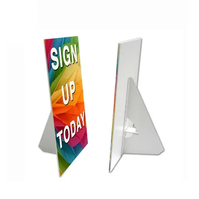 Custom Logo Countertop Card Stand Factory Price Cardboard Display Easels Table Sign for Cafe Counters