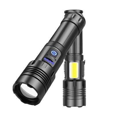 Heytorch Generator Xhp70.2 Zoom Dimmer Led Flashlight High Power Lompe Torches Industrial Torch Light Long Range Flashlights
