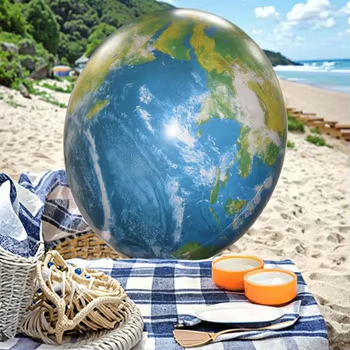 Wholesale Pvc Inflatable Earth Globe Beach Ball for Outdoor Swimming Party