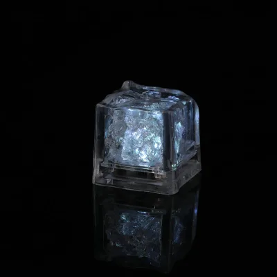 Bar Fast Slow Flash Auto Changing Color PS Water-activated Light-up LED Ice Cube