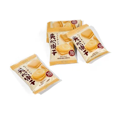 Pineapple Sandwich Cookies Crispy Biscuits Sweet Low-Salt Low-Sodium Real Pineapple Filling Individually Wrapped Box Bag OEM