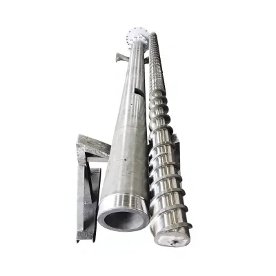 Single Screw Design Large-pitch Deep Flight Feeding Zone 38CrMoAlA Material Nitrided Surface Treatment for Fluffy Plastic Scraps