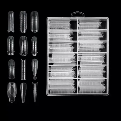 120 Pcs New Design Forms Finger Quick Building Extension Tips Nail Art Uv Gel Extend Mold Builder Tips