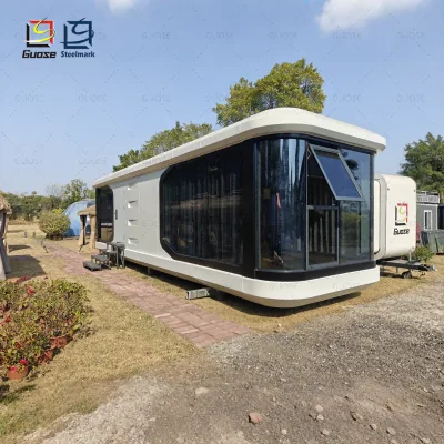 Guose Factory-Sold Waterproof Capsule House for Hotels Made Sandwich Panel Material Apartments Living Rooms Office Buildings