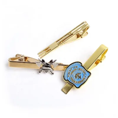 Fashion Business Gifts Tie Bar Manufacturers Design Custom Made Logo Metal Tie Clips for Men Necktie