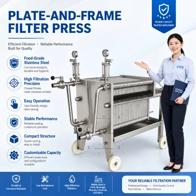 Multi-Layers Pressure Beer Plate Filter, Plate Frame Oil Membrane Filter Press Machine, Automatic Filter for Water Treatment