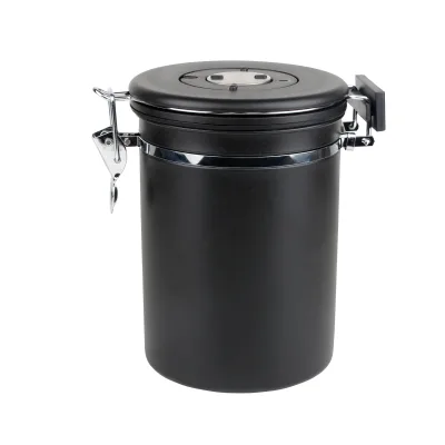 Large Food Grade Storage Canister Set 304 Stainless Steel Metal with Printing Technique for Tea Coffee Sugar Storage