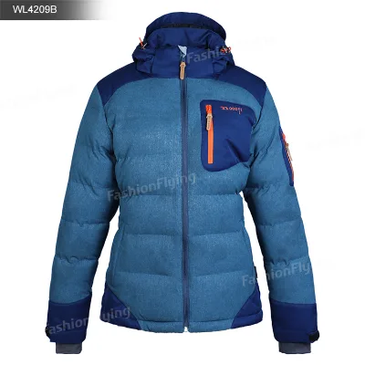 Women's Ski Jacket Outdoor Winter Performance Puffer Warm Outerwear Removable Hood Jacket