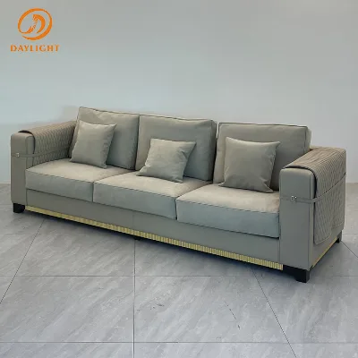 Unique Luxury Sofa Design Living Room French Style Modern Leather/fabric With Arm Storage Convertible Stowe Fluffy Armchair Sofa