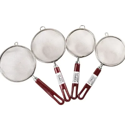 Hot Sale Stainless Steel Metal Kitchen Oil Filter Strainer Flour Sifter Strainers Colander Multi-Size Multi-Purpose Kitchen Tool
