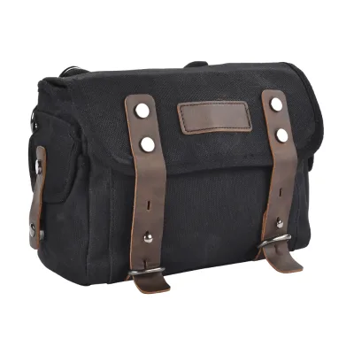 Motorcycle Canvas Haversack Knight Saddle Bag Messenger Satchel Motorcycle Tool Bag Brown Handlebar Sissy bar Travel Bag