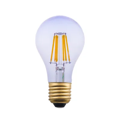 A60 LED Filament Bulb 8W E27 B22 Glass Shell 3000K Warm White 800LM High Luminous Efficiency for Home Lighting