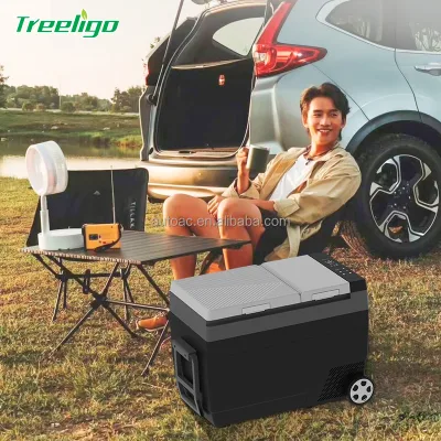 42L 52L Portable Ice Machine Camping Electric Cooler Box Car Refrigerator Mini Fridge