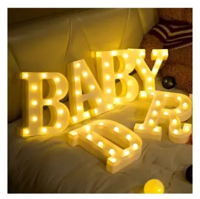 Metal Letters with Light Bulbs Led Wholesale Giant Light Lighting up Marquee Letters Decoration