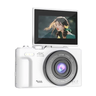 4K 2-3 Inch Digital Camera Zoom Lens Optical Image Stabilization Rechargeable Battery Certified ROHS Supports SD Card-Option