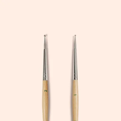 Double Ended Wooden Handle Precision Nail Art Brush Design Tool Nail Dotting Tool Nail Art Dotting Pen Double Ended Dotting Tool