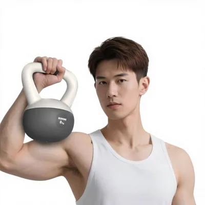 Soft PVC Filled Iron Sand Kettlebell 6kg for Women & Men Home Use Hip Training Shaping Exercise Model Huling