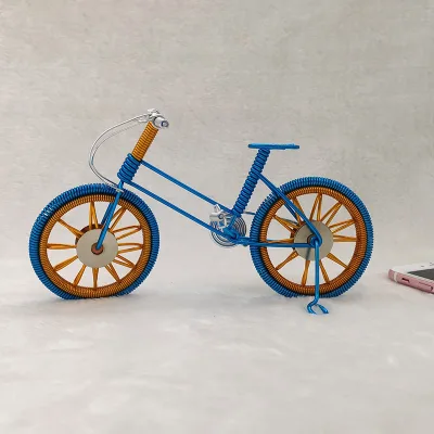 Factory Supply Customize Aluminum Wire Bicycle Handicraft Products Home Decoration Items Novelty Gifts