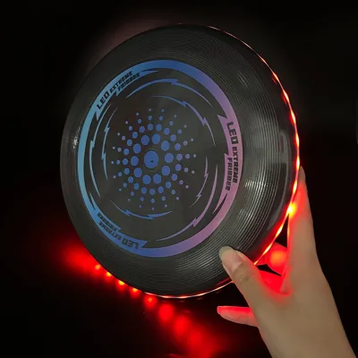 Camping Gifts Ultimate Flying Disc With LED Lights Flashlight LED Light up Flying Disc