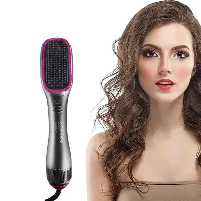 3-in-1 Multifunctional Tourmaline Ceramic Hot-Air Hairbrush Hair-Styling Electric Dryer High-Power Straightener Fast-Acting Set