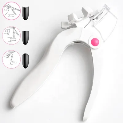 Artificial Finger Acrylic Handle Stainless Steel Nail Clipper Cutter Manicure Tools Tips Trimmer Cuticle Nail Cutter