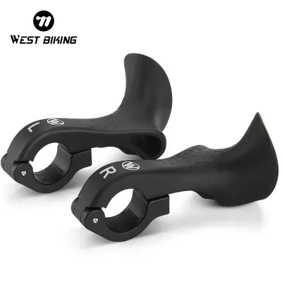 WEST BIKING Ergonomic Ultralight Bicycle Handlebar Ends Multi-Angle Adjustment Bike Bar Ends Cycling Bike Handlebar Grips