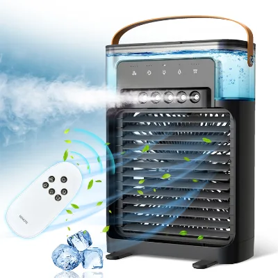 Evaporative MINI Air Cooler Climatizer Commercial Fan 7-Color Lights 5V USB Cooling Fan 236*123*322mm With Remote