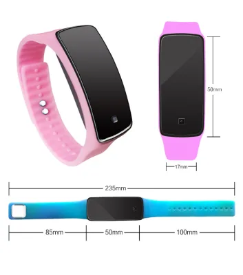 2026 Cheap Item Promotional Silicone Daily Waterproof 2-LED Sports Watch for Promotional Gift