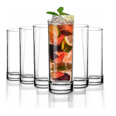 Hot Sell Plastic Collins Long Drink Cups Gin Cocktail Glasses Cylindrical Highball Glass Plastic Beer Glass