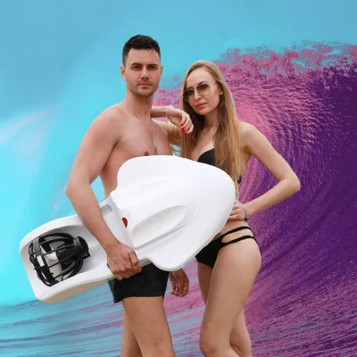 2026 Single Person High Security Water Pontoon Sea Scooter Inflatable Pedal Boat
