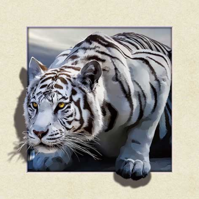 Custom High Quality 3D/5D Lenticular Moving Effect Picture of Tiger Deer Horse Dinosaur Animal Wall Poster