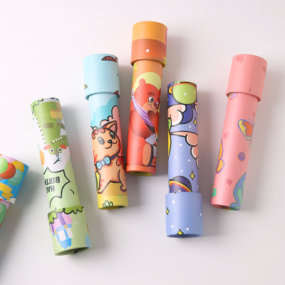 Portable Kids Educational Toys Vintage Classic Paper Kaleidoscopes for Fun Outdoor Party Favors