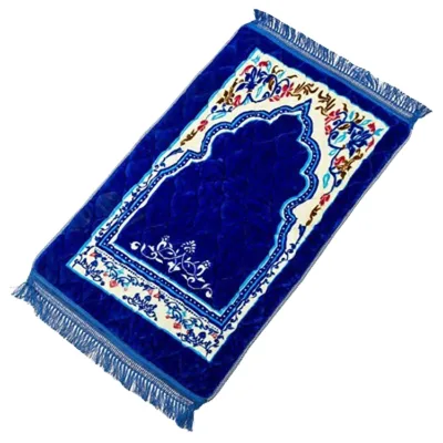 Hot Sale Polyester Thickened Namaz Prayer Mat Velvet Soft Thickened Muslim Prayer Mat
