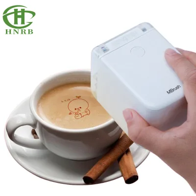 Food Grade Mini Portable Inkjet Printer Color Coffee Cake Printer Direct to Food Edible Ink Printer for Cake
