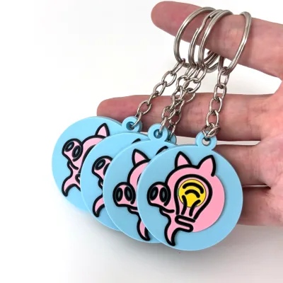 Free Design Custom High Quality Soft PVC Keychains Silicone Rubber Keychain with Logo ECO Friendly Soft PVC Keychain