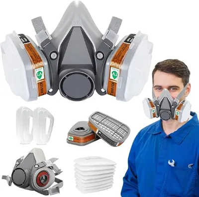 Personal Protective Equipment Respirator Gas Mask Half Facepiece Reusable Respirator