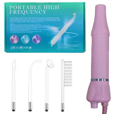 Professional Esthetician Kit Face Intensity Adjustable Ergonomic Anti-aging Therapy Portable Handheld High Frequency Technology