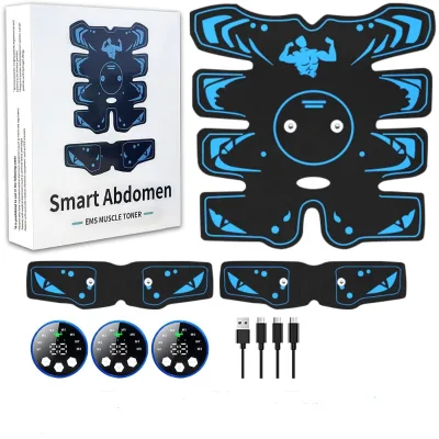 Professional Muscle Stimulator Abs Belt Electronic Muscle Trainer Wireless Ems Abdominal Muscles Training Machine