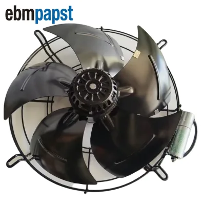 For S4E350-AQ02-C01 AC Axial Cooling Fan 230V 50/60Hz 185/275W 1420/1660RPM 350mm Blade Diameter IP44 Protection Steel Fan