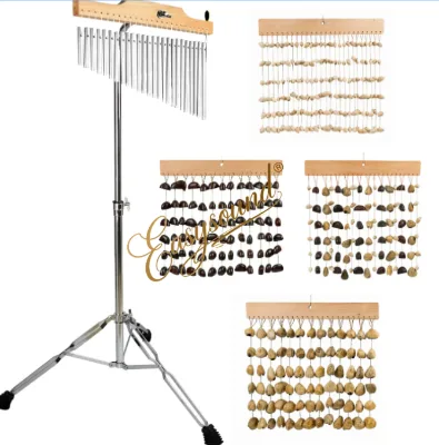 Orff Percussionist Hand-Struck Metal Wind Chime 25-Note Wind Chime Accompaniment Chime Tree with Stand