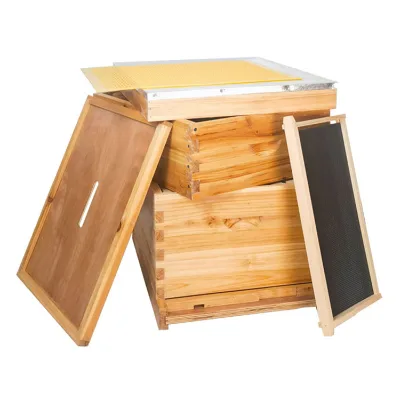 Hot Sell Beehive Accessory Fir Wood Deep Bee Box 20-Frame Langstroth Deep Box For Beekeeping