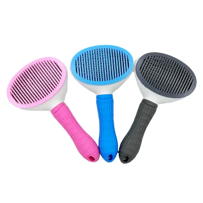 Pet Dog Brush Cat Comb Self Cleaning Pet Hair Remover Brush for Dogs Cats Grooming Tools Pets Dematting Comb Dogs Accessories