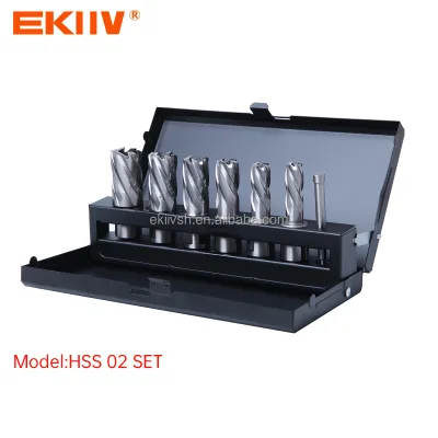 EKIIV Hight Quality 35/50mm Depth TCT/HSS Drilling Holes Annular Cutter Hole Saw Tools for Drilling Steel Drill Bits