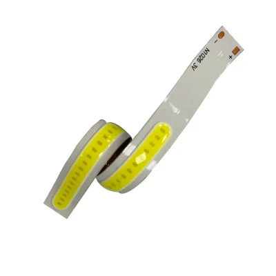 Factory Custom Size Shape 3V 12V 24V High CRI No Spot Rigid Soft Flexible COB LED Chip Tape Strip for Headlamp Helmet Light